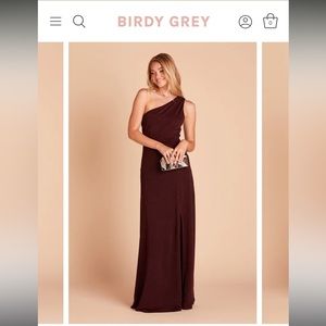 Kira Chiffon in Cabernet by Birdy Grey